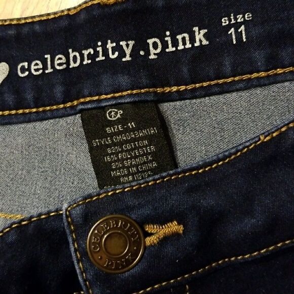 𝅺CELEBRITY Pink Denim Jegging Capri Jeans - Picture 8 of 8